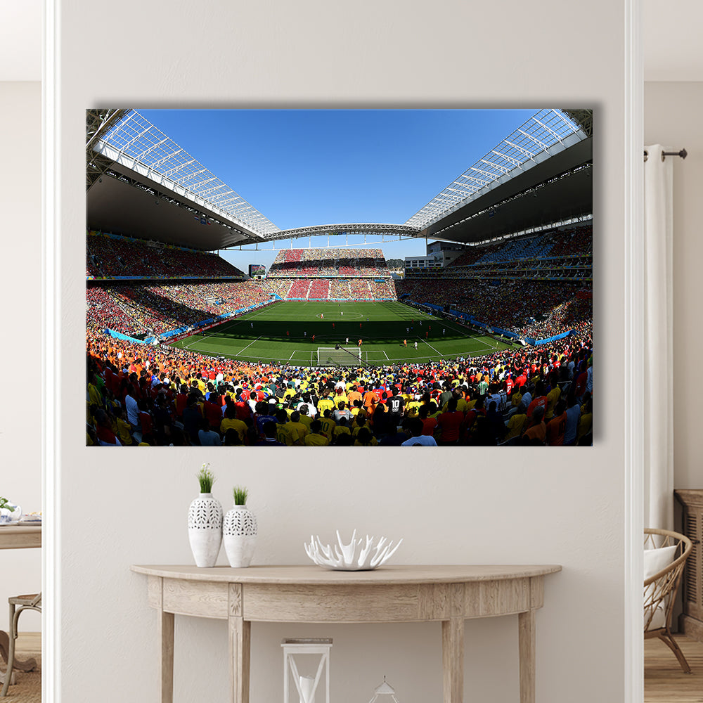 Arena Corinthians Copa, Stadium Canvas, Sport Art, Gift for him, Man Cave Decor, Art Print, Canvas Print Wall Art
