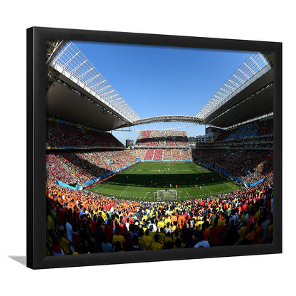Arena Corinthians Copa, Stadium Canvas, Sport Art, Gift for him, Framed Art Print Wall Decor, Picture Framed