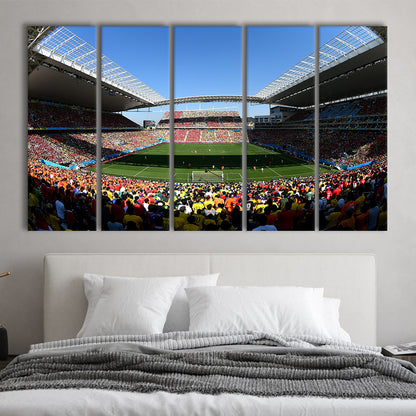 Arena Corinthians Copa, Stadium Canvas, Sport Art, 5 Panel B, Extra Large Canvas, Canvas Print Wall Art