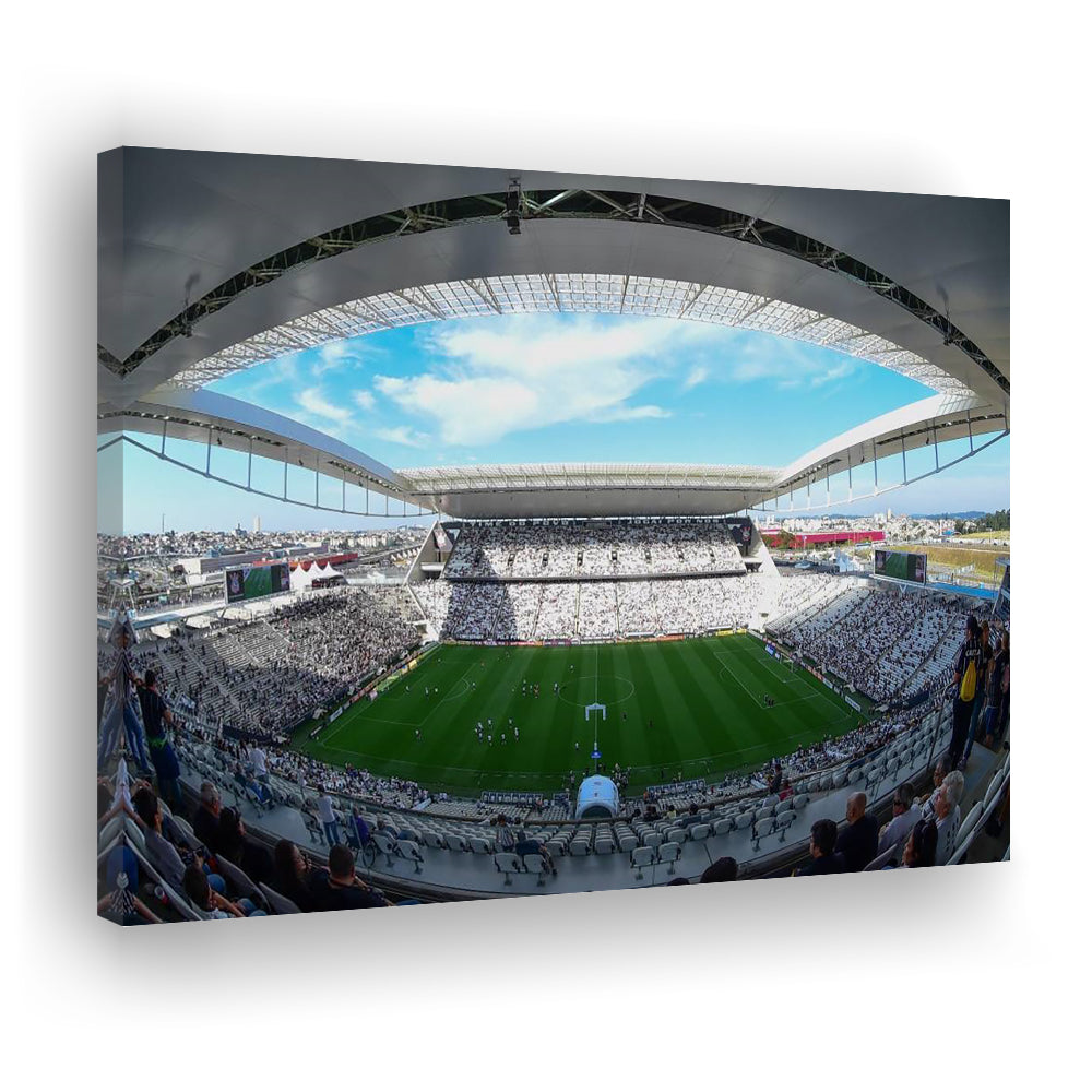Arena Corinthians, Stadium Canvas, Sport Art, Gift for him, Man Cave Decor, Art Print, Canvas Print Wall Art