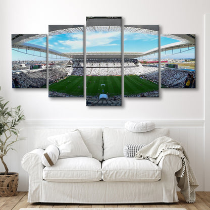 Arena Corinthians, Stadium Canvas, Sport Art, Gift for him, 5 Panel, Large Canvas, Canvas Print Wall Art
