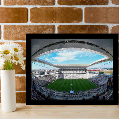 Arena Corinthians, Stadium Canvas, Sport Art, Gift for him, Framed Art Print Wall Decor, Picture Framed