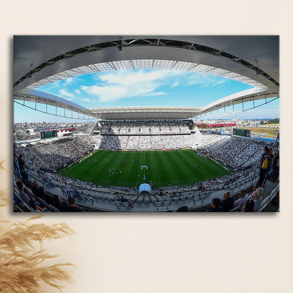 Arena Corinthians, Stadium Canvas, Sport Art, Gift for him, Man Cave Decor, Art Print, Canvas Print Wall Art