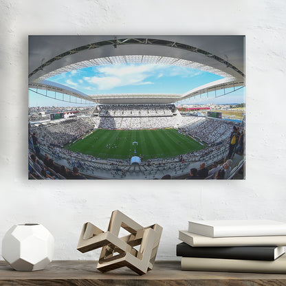 Arena Corinthians, Stadium Canvas, Sport Art, Gift for him, Man Cave Decor, Art Print, Canvas Print Wall Art