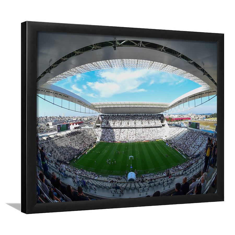 Arena Corinthians, Stadium Canvas, Sport Art, Gift for him, Framed Art Print Wall Decor, Picture Framed