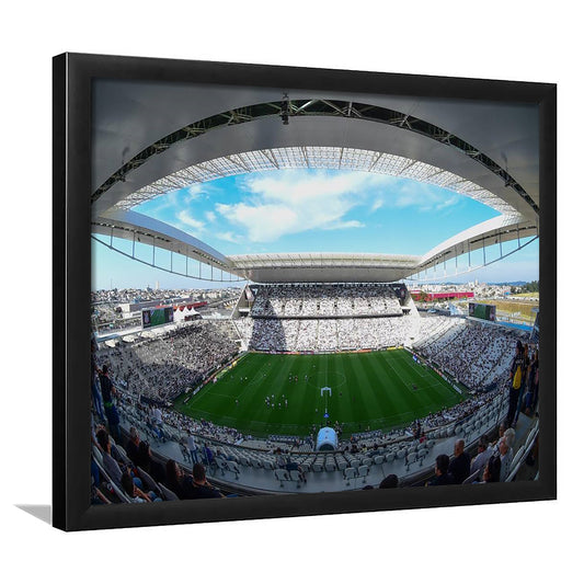 Arena Corinthians, Stadium Canvas, Sport Art, Gift for him, Framed Art Print Wall Decor, Picture Framed