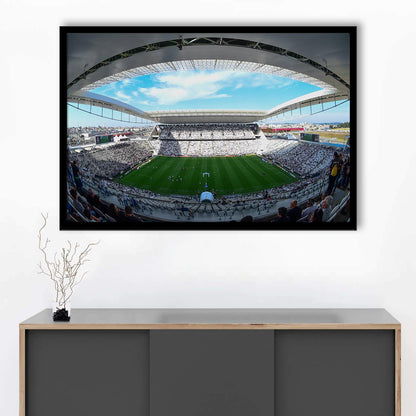Arena Corinthians, Stadium Canvas, Sport Art, Gift for him, Framed Art Print Wall Decor, Picture Framed