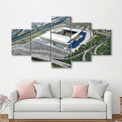 Arena De Sao Paulo, Stadium Canvas, Sport Art, Gift for him, 5 Panel, Large Canvas, Canvas Print Wall Art