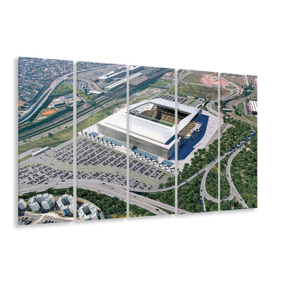 Arena De Sao Paulo, Stadium Canvas, Sport Art, 5 Panel B, Extra Large Canvas, Canvas Print Wall Art