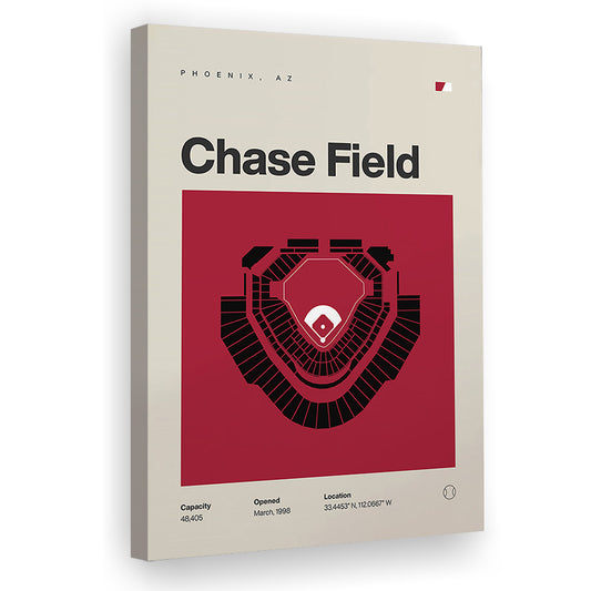 Arizona Diamondbacks Stadium Print, Chase Field Stadium Print, Fan Gifts, Sport Art, Canvas Print Wall Art