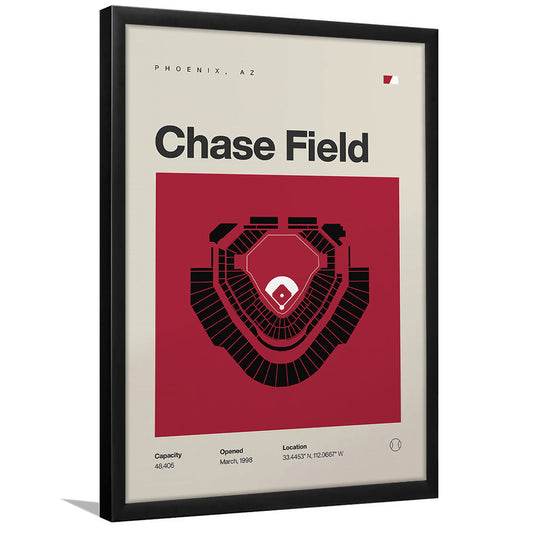 Arizona Diamondbacks Stadium Print, Chase Field Stadium Print, Gifts for him, Sport Art, Framed Art Print Wall Decor