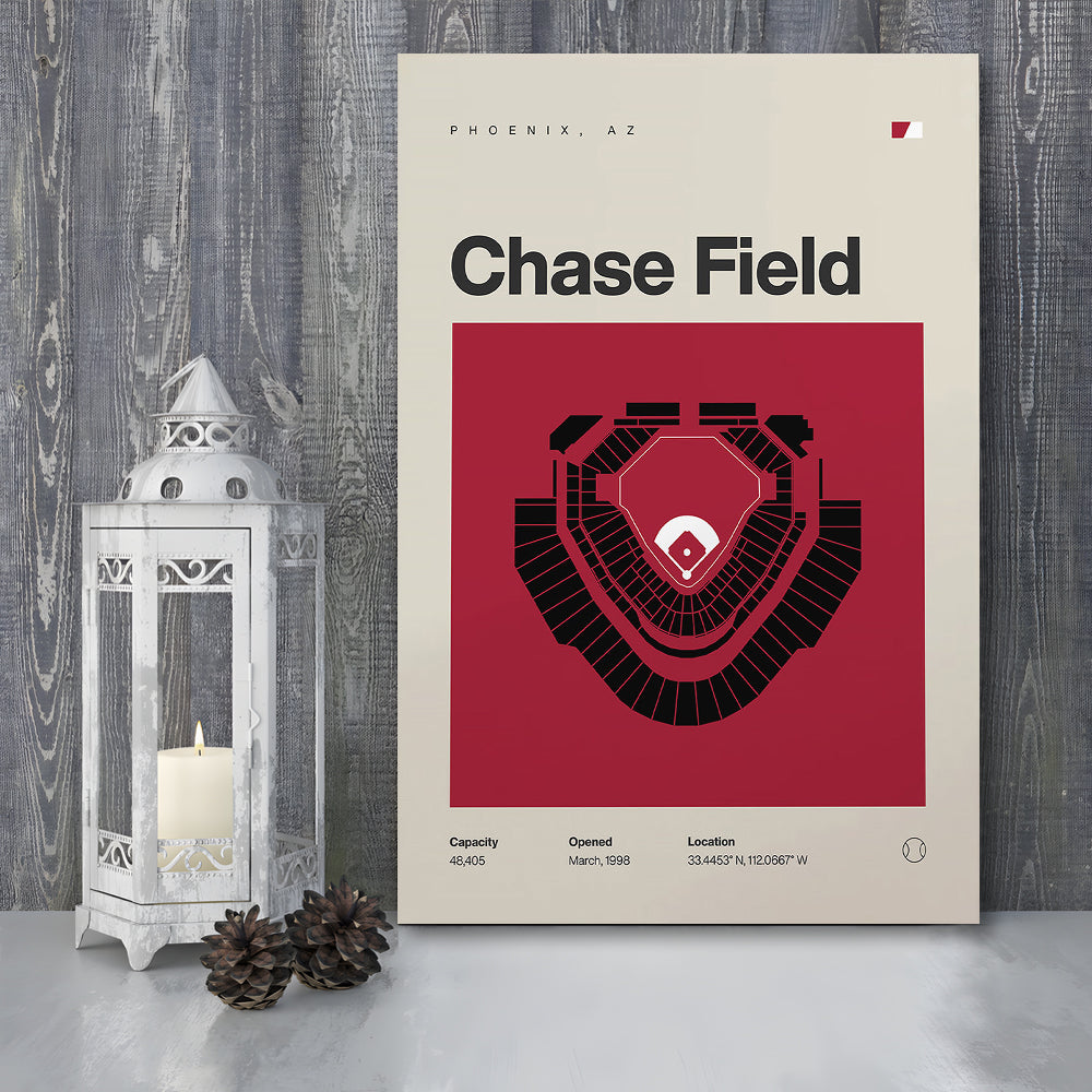 Arizona Diamondbacks Stadium Print, Chase Field Stadium Print, Fan Gifts, Sport Art, Canvas Print Wall Art