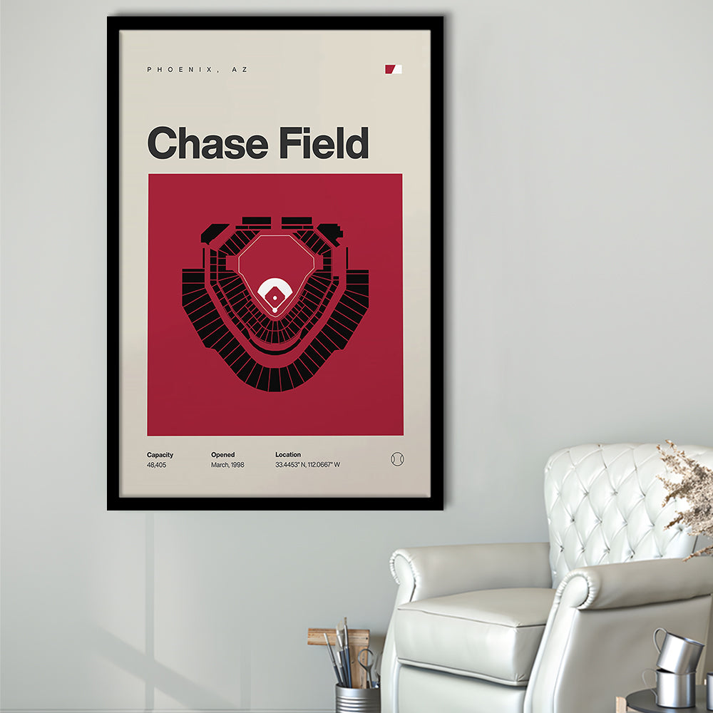 Arizona Diamondbacks Stadium Print, Chase Field Stadium Print, Gifts for him, Sport Art, Framed Art Print Wall Decor