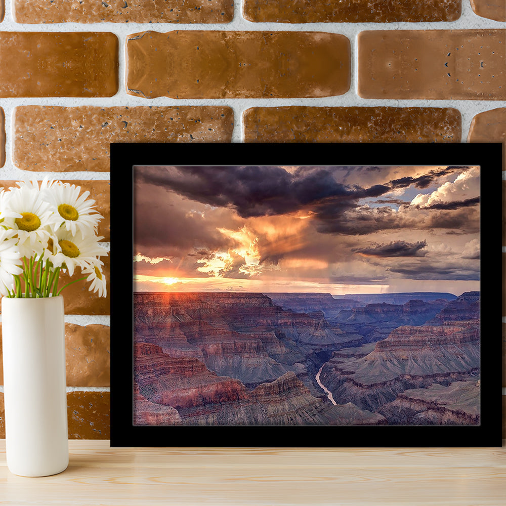 Arizona Grand Canyon National Park Colorado River From Mohave Point, Framed Art Print, Picture Framed