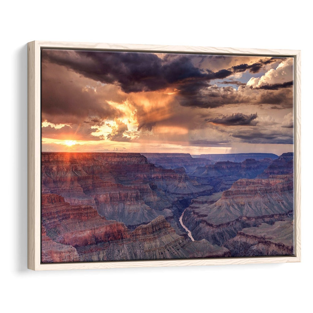 Arizona Grand Canyon National Park Colorado River From Mohave Point, Framed Cavas Print, Floating Frame