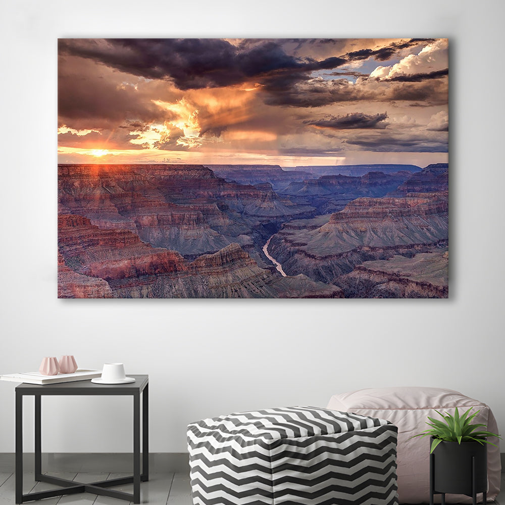 Arizona Grand Canyon National Park Colorado River from Mohave Point, Cavas Print Wall Art Hom Decor
