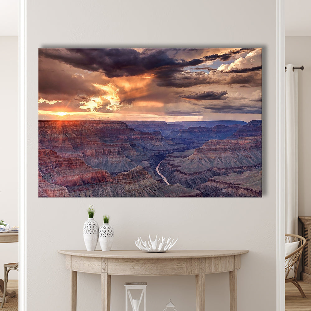 Arizona Grand Canyon National Park Colorado River from Mohave Point, Cavas Print Wall Art Hom Decor