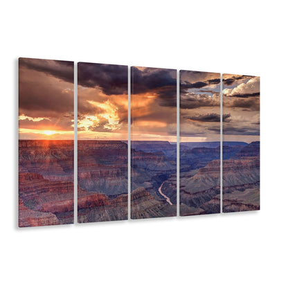Arizona Grand Canyon National Park Colorado River from Mohave Point, 5 Piece B Extra Large Cavas Print Wall Art Decor