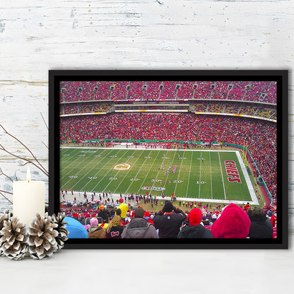 Arrowhead Stadium, Stadium Canvas, Sport Art, Framed Canvas Print Wall Art, Floating Frame