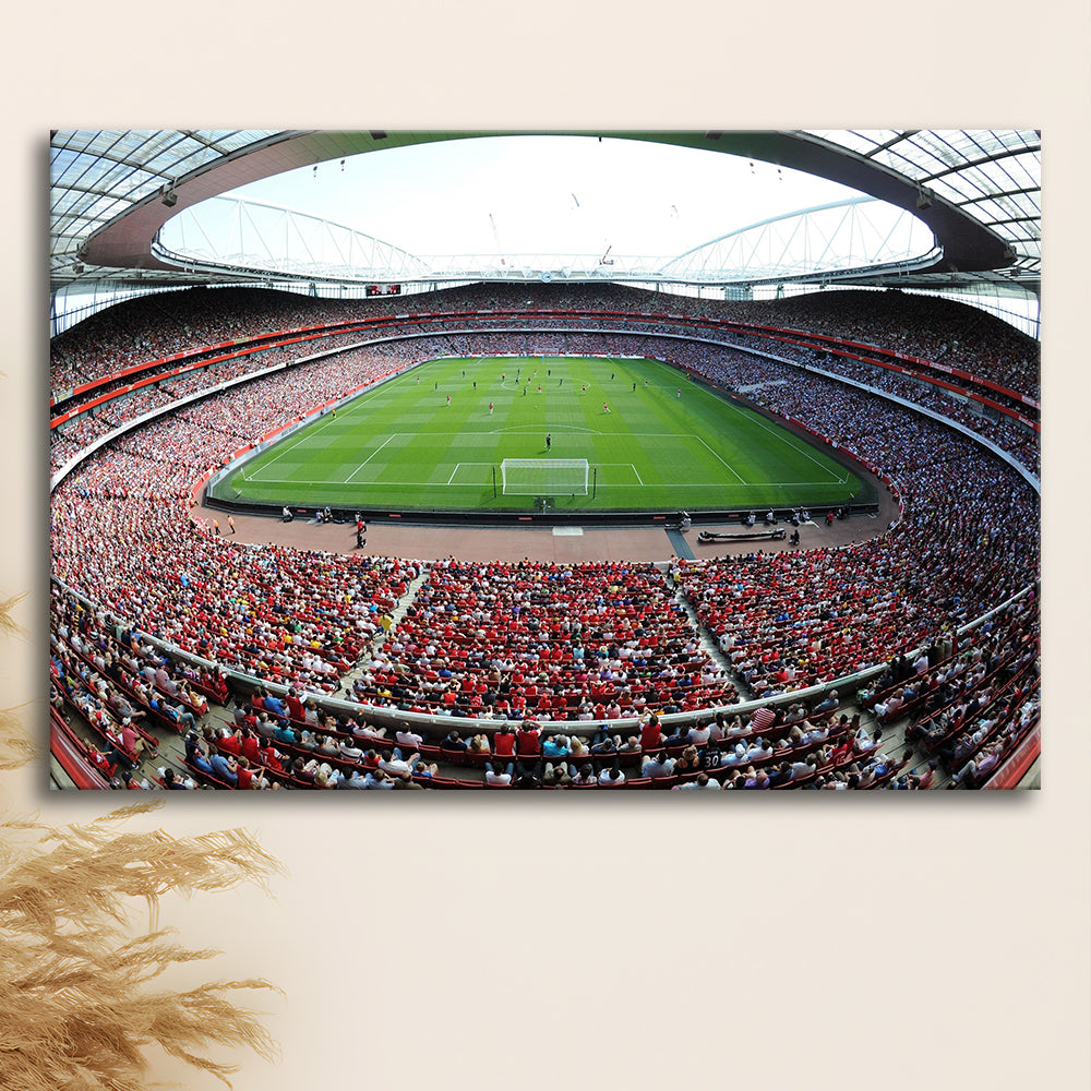 Arsenal Football Stadium in London, Stadium Canvas, Sport Art, Gift for him, Man Cave Decor, Art Print, Canvas Print Wall Art