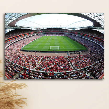 Arsenal Football Stadium in London, Stadium Canvas, Sport Art, Gift for him, Man Cave Decor, Art Print, Canvas Print Wall Art