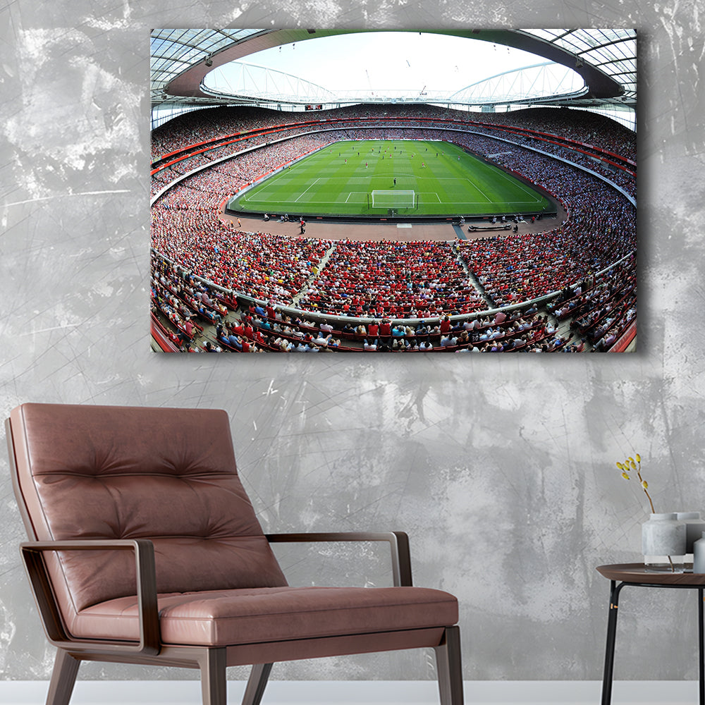 Arsenal Football Stadium in London, Stadium Canvas, Sport Art, Gift for him, Man Cave Decor, Art Print, Canvas Print Wall Art