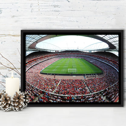 Arsenal Football Stadium in London, Stadium Canvas, Sport Art, Framed Canvas Print Wall Art, Floating Frame