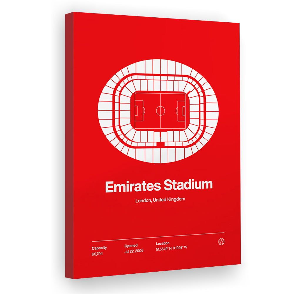 Emirates Stadium Print, Stadium Canvas Art, Fan Gifts, Sport Art, Canvas Print Wall Art