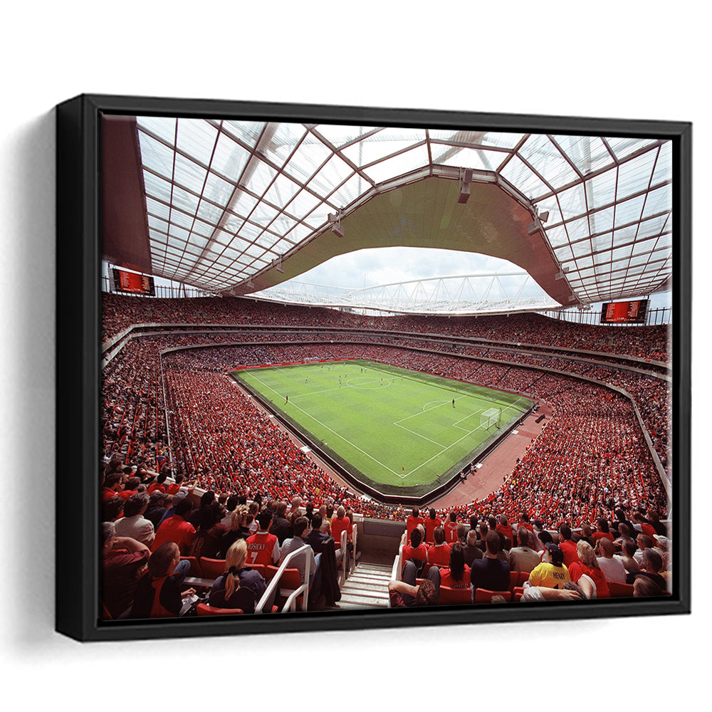 Arsenal in Emirates Stadium, Stadium Canvas, Sport Art, Framed Canvas Print Wall Art, Floating Frame