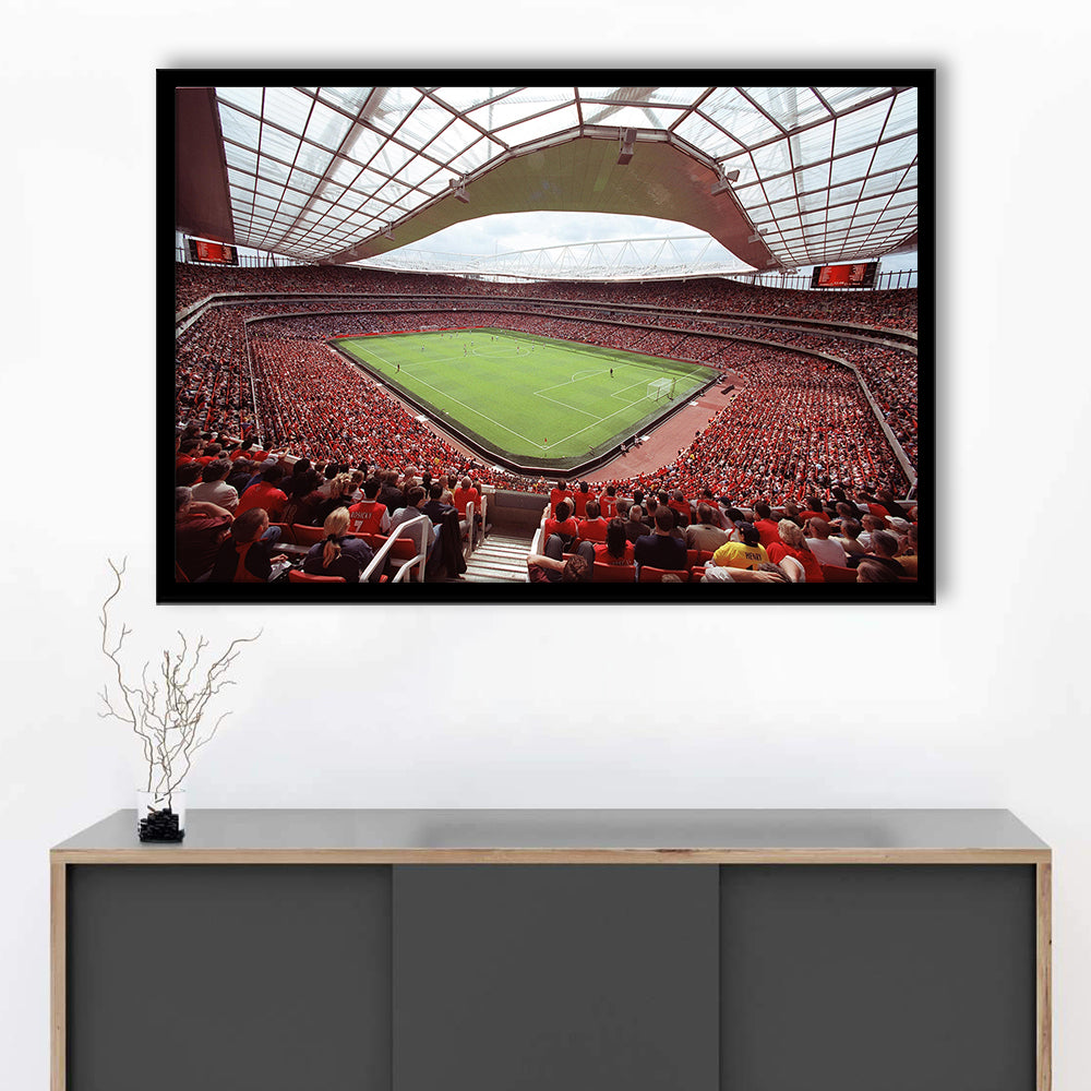 Arsenal in Emirates Stadium, Stadium Canvas, Sport Art, Gift for him, Framed Art Print Wall Decor, Picture Framed