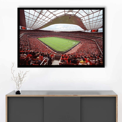 Arsenal in Emirates Stadium, Stadium Canvas, Sport Art, Gift for him, Framed Art Print Wall Decor, Picture Framed