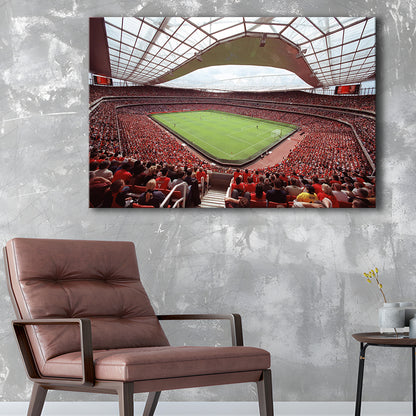 Arsenal in Emirates Stadium, Stadium Canvas, Sport Art, Gift for him, Man Cave Decor, Art Print, Canvas Print Wall Art