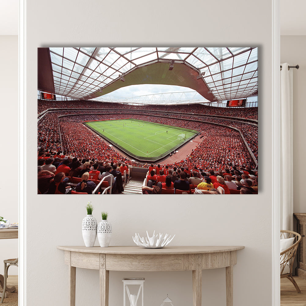Arsenal in Emirates Stadium, Stadium Canvas, Sport Art, Gift for him, Man Cave Decor, Art Print, Canvas Print Wall Art