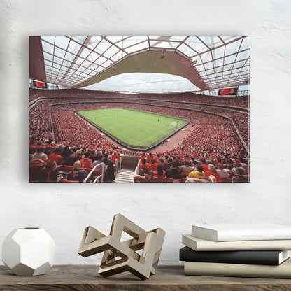 Arsenal in Emirates Stadium, Stadium Canvas, Sport Art, Gift for him, Man Cave Decor, Art Print, Canvas Print Wall Art