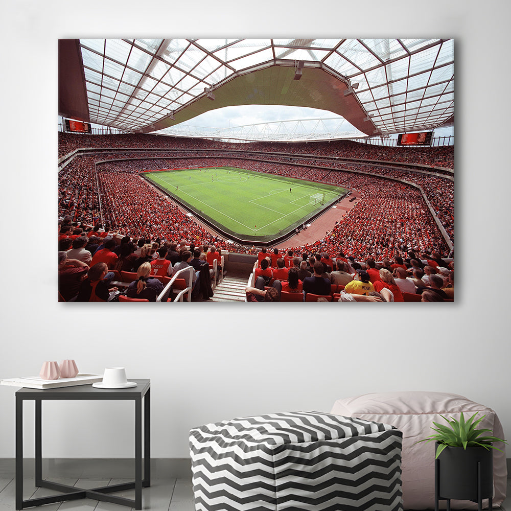 Arsenal in Emirates Stadium, Stadium Canvas, Sport Art, Gift for him, Man Cave Decor, Art Print, Canvas Print Wall Art