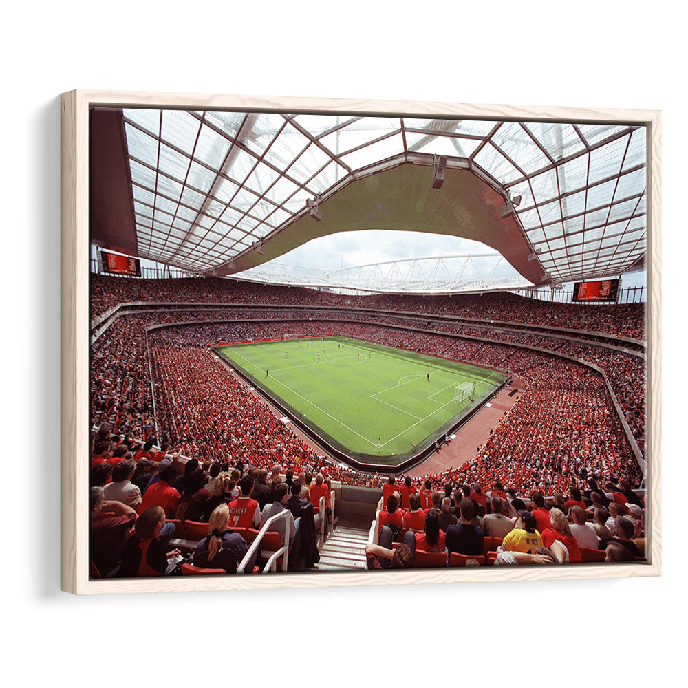 Arsenal in Emirates Stadium, Stadium Canvas, Sport Art, Framed Canvas Print Wall Art, Floating Frame