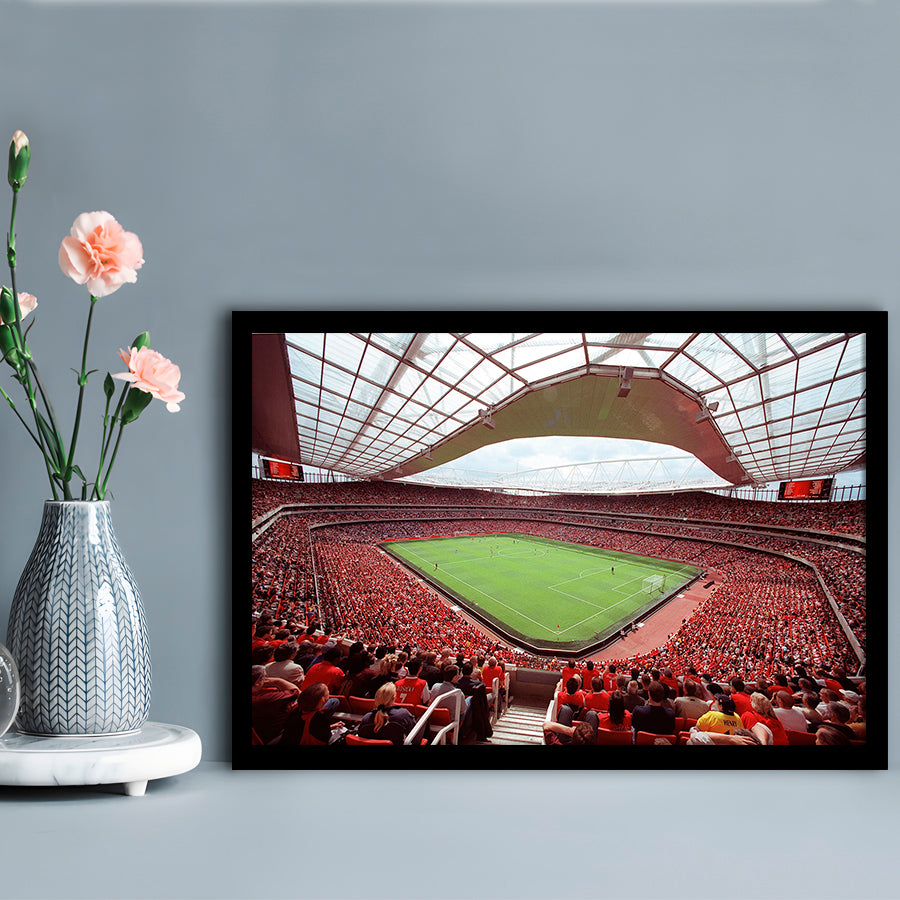 Arsenal in Emirates Stadium, Stadium Canvas, Sport Art, Gift for him, Framed Art Print Wall Decor, Picture Framed