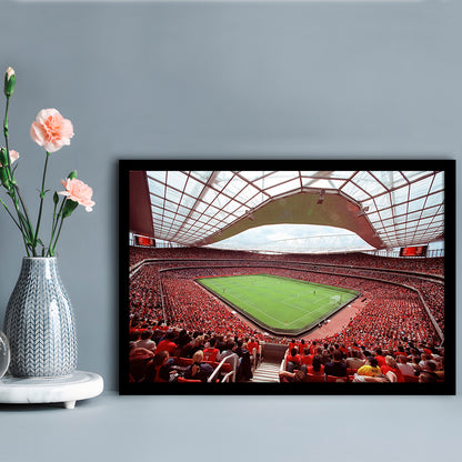 Arsenal in Emirates Stadium, Stadium Canvas, Sport Art, Gift for him, Framed Art Print Wall Decor, Picture Framed