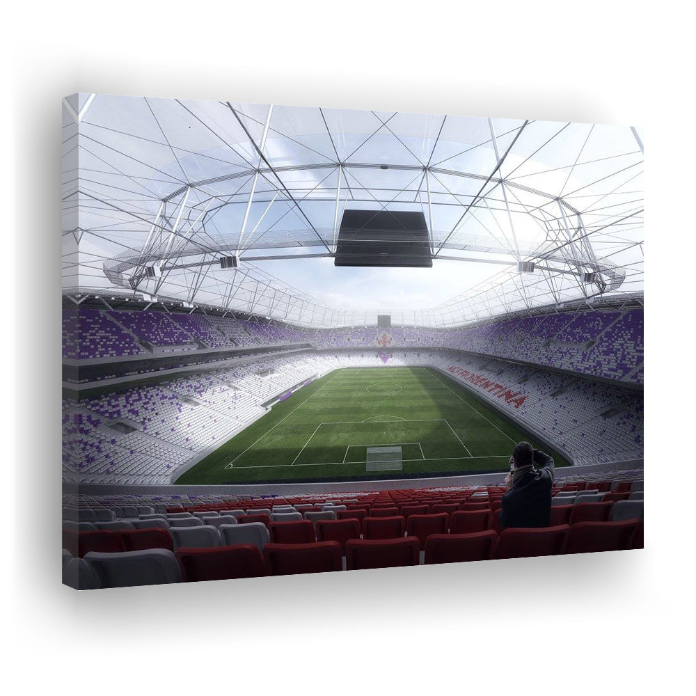 Artemio Franchi Stadium in Italy, Stadium Canvas, Sport Art, Gift for him, Man Cave Decor, Art Print, Canvas Print Wall Art