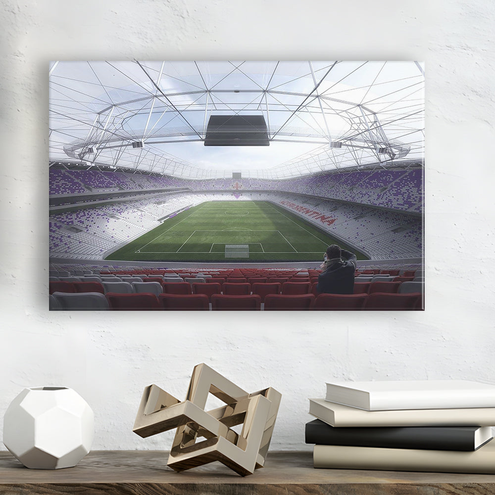 Artemio Franchi Stadium in Italy, Stadium Canvas, Sport Art, Gift for him, Man Cave Decor, Art Print, Canvas Print Wall Art