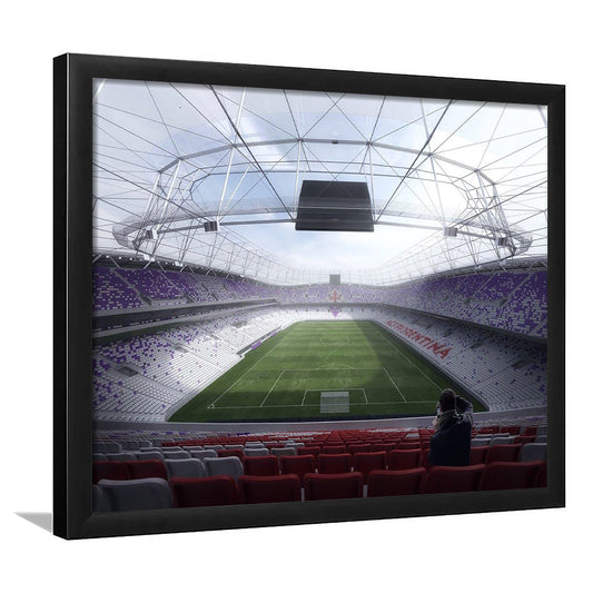 Artemio Franchi Stadium in Italy, Stadium Canvas, Sport Art, Gift for him, Framed Art Print Wall Decor, Picture Framed