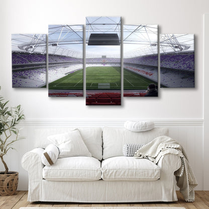 Artemio Franchi Stadium in Italy, Stadium Canvas, Sport Art, Gift for him, 5 Panel, Large Canvas, Canvas Print Wall Art
