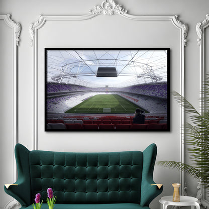 Artemio Franchi Stadium in Italy, Stadium Canvas, Sport Art, Gift for him, Framed Art Print Wall Decor, Picture Framed
