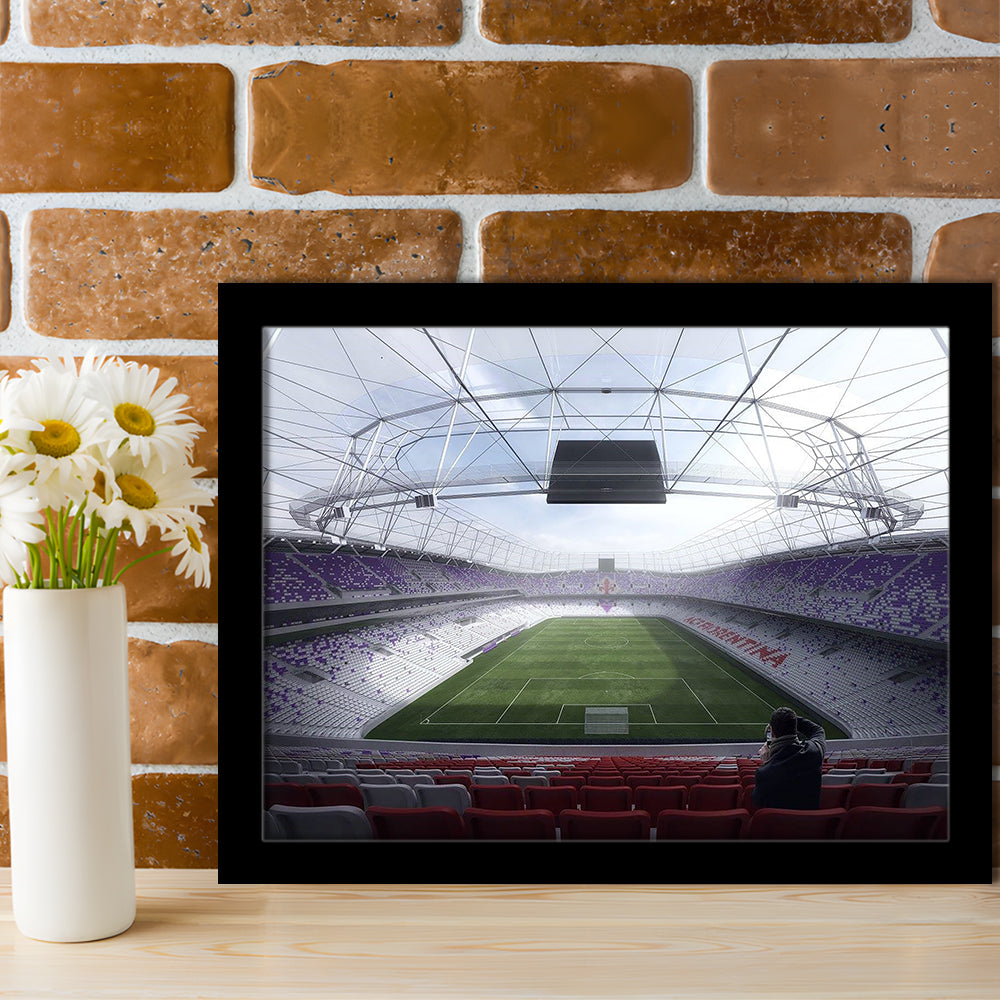 Artemio Franchi Stadium in Italy, Stadium Canvas, Sport Art, Gift for him, Framed Art Print Wall Decor, Picture Framed
