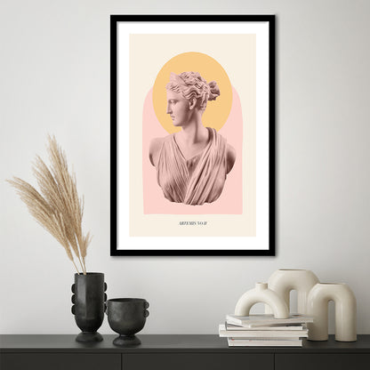 Artemis Pastel Art Print, Framed Picture Print, Framed Art Prints White Border Wall Decor