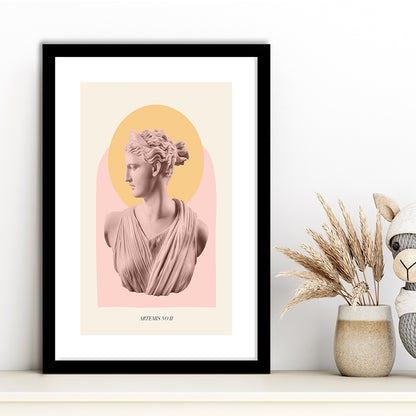 Artemis Pastel Art Print, Framed Picture Print, Framed Art Prints White Border Wall Decor