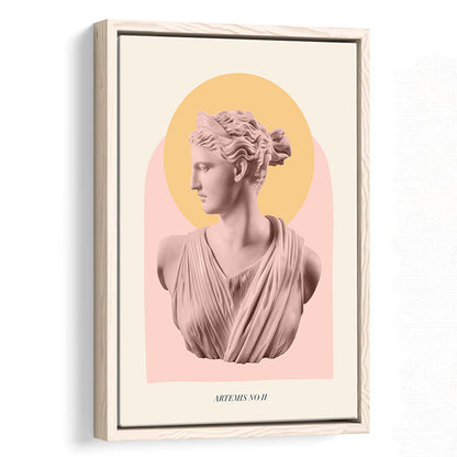 Artemis Pastel Art Print, Floating Framed Canvas Art Print,, Framed Canvas Prints Wall Art