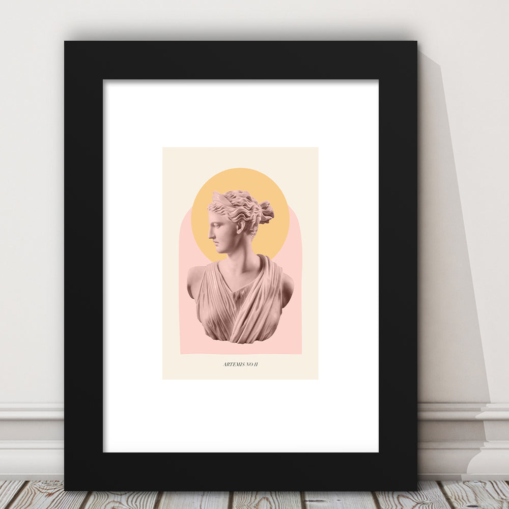 Artemis Pastel Art Print, Framed Picture Print, Framed Art Prints White Border Wall Decor