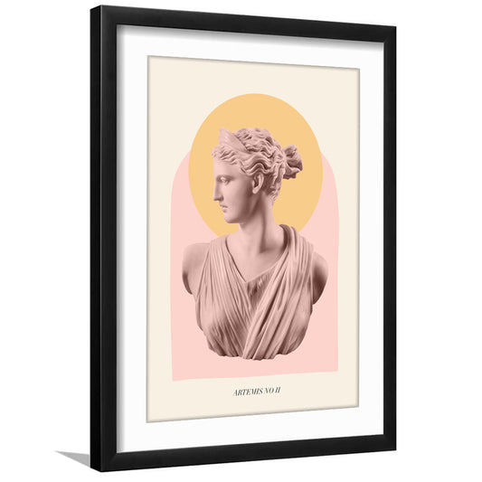 Artemis Pastel Art Print, Framed Picture Print, Framed Art Prints White Border Wall Decor