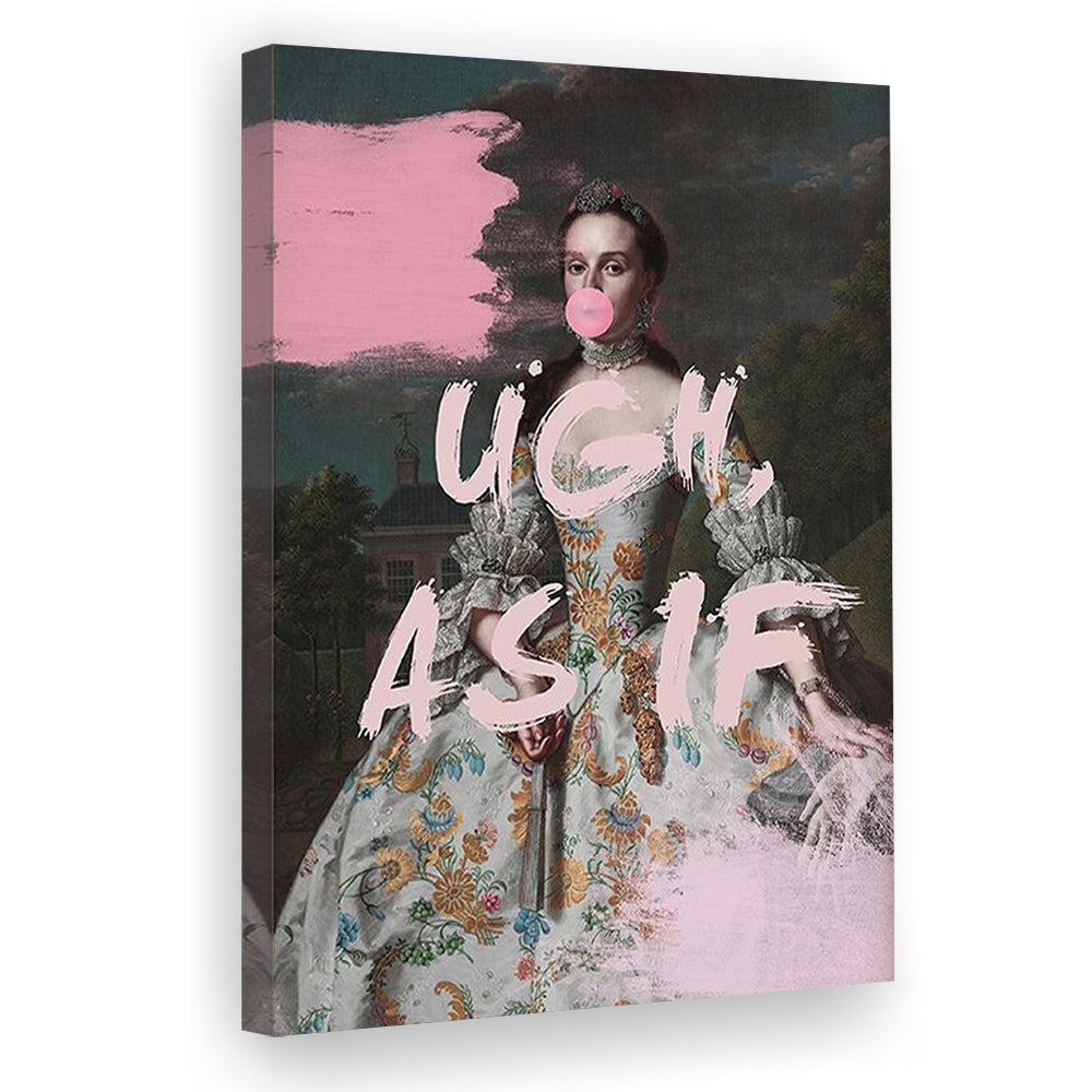 As If Print, Altered Art, Bedroom Print, Pink Print, Wall Art, Canvas Prints Wall Art